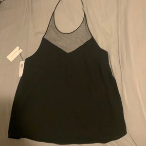 Black Babaton mesh halter medium